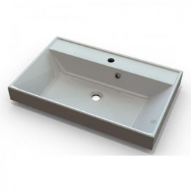 Тумба подвесная Fancy Marble Sherman 99,1х44,2 см с раковиной Signe 1000 шпон дуба Sherman100ш