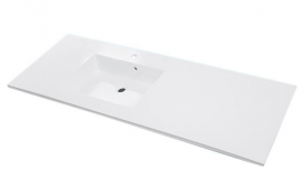 Тумба подвесная Fancy Marble Vivara 149,4х49,7 левая см с раковиной Lauretta 1500L шпон дуба Vivara150Lш