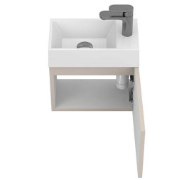 Тумба підвісна Miraggio Minima з раковиною Copper 400 МДФ сірий 8815062