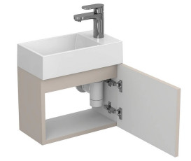 Тумба підвісна Miraggio Minima з раковиною Copper 400 МДФ сірий 8815062