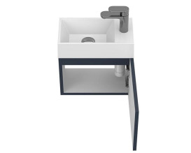 Тумба підвісна Miraggio Minima із раковиною Copper 400 МДФ синій 8815046