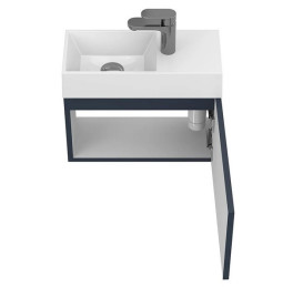 Тумба підвісна Miraggio Minima із раковиною Copper 500 МДФ синій 8815047