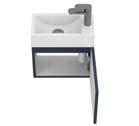 Тумба підвісна Miraggio Minima із раковиною Faro 400 МДФ синій 8815045