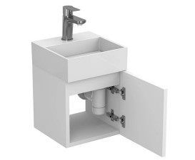 Тумба підвісна Miraggio Minima з раковиною Toni 300 МДФ білий мат 8815056