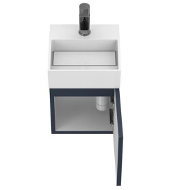 Тумба підвісна Miraggio Minima з раковиною Toni 300 МДФ синій 8815048