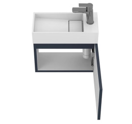 Тумба підвісна Miraggio Minima з раковиною Toni 450 МДФ синій 8815049