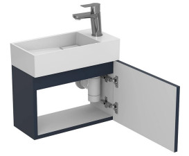 Тумба підвісна Miraggio Minima з раковиною Toni 450 МДФ синій 8815049