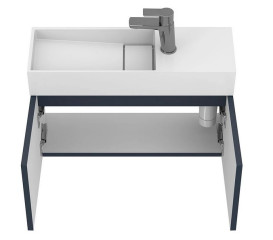 Тумба підвісна Miraggio Minima з раковиною Toni 650 МДФ синій 8815050