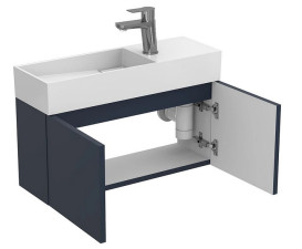 Тумба підвісна Miraggio Minima з раковиною Toni 650 МДФ синій 8815050