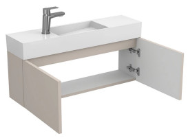 Тумба підвісна Miraggio Minima з раковиною Toni 850 МДФ сірий 8815067