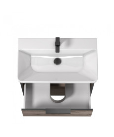 Тумба подвесная Мойдодыр Denver 80-A с раковиной Vivace ДСП дуб эвок 00-0008271