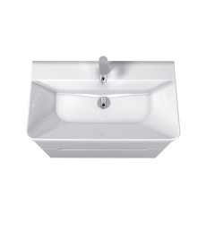 Тумба подвесная Мойдодыр Malaga 100-A с раковиной Vivace ДСП/МДФ белый глянец 00-0009185