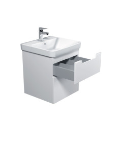 Тумба подвесная Мойдодыр Malaga 50-A с раковиной Vivace ДСП/МДФ белый глянец 00-0009158