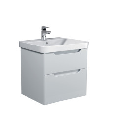 Тумба підвісна Мийдодир Malaga 60-A з раковиною Vivace ДСП/МДФ білий глянець 00-0009159