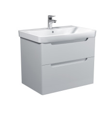 Тумба підвісна Мийдодир Malaga 70-A з раковиною Vivace ДСП/МДФ білий глянець 00-0009160