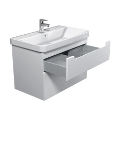 Тумба підвісна Мийдодир Malaga 80-A з раковиною Vivace ДСП/МДФ білий глянець 00-0009161