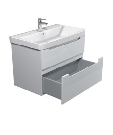 Тумба підвісна Мийдодир Malaga 80-A з раковиною Vivace ДСП/МДФ білий глянець 00-0009161