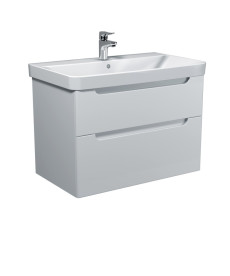 Тумба підвісна Мийдодир Malaga 80-A з раковиною Vivace ДСП/МДФ білий глянець 00-0009161