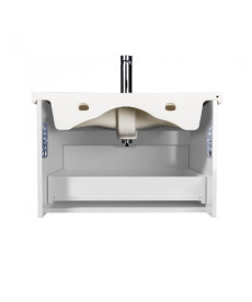 Тумба подвесная Мойдодыр Prime 60-А с раковиной Vivace ДСП/МДФ белый глянец 00-0008656