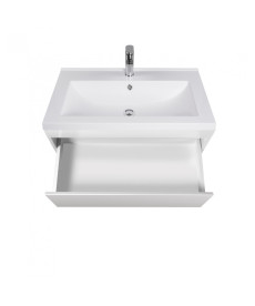 Тумба підвісна Мийдодір Prime 70-А з раковиною Cosmo ДСП/МДФ білий глянець 00-0008148