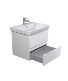 Тумба підвісна Мийдодир Unik 60-A з раковиною Vivace ДСП/МДФ білий глянець 00-0009164