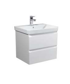 Тумба підвісна Мийдодир Unik 60-A з раковиною Vivace ДСП/МДФ білий глянець 00-0009164