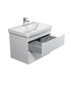 Тумба підвісна Мийдодир Unik 70-A з раковиною Vivace ДСП/МДФ білий глянець 00-0009165