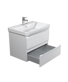 Тумба підвісна Мийдодир Unik 70-A з раковиною Vivace ДСП/МДФ білий глянець 00-0009165