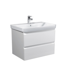 Тумба підвісна Мийдодир Unik 70-A з раковиною Vivace ДСП/МДФ білий глянець 00-0009165