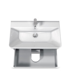 Тумба підвісна Мийдодир Unik 80-A з раковиною Vivace ДСП/МДФ білий глянець 00-0009166