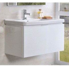 Тумба подвесная под раковину Jika Cubito 85 см белый H40J4263015001