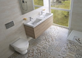 Тумба подвесная под раковину Jika Cubito 130 см дуб H40J4274015191