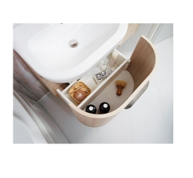 Тумба підвісна під раковину Jika Deep 55 см напівкругла ясен H4541324343401