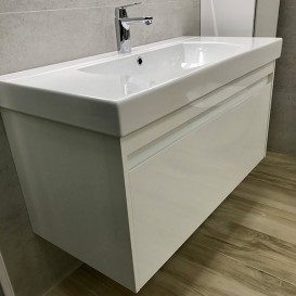 Тумба підвісна під раковину Kerama Marazzi Buongiorno 100 см МДФ європейський білий BGN.100.1+1\WHT.UK