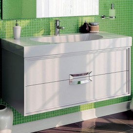 Тумба підвісна під раковину Kerama Marazzi Canaletto 100 см МДФ білий CN.100