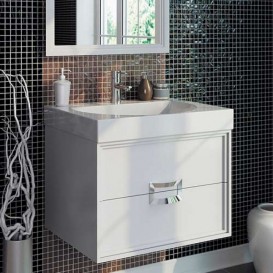 Тумба підвісна під раковину Kerama Marazzi Canaletto 60 см МДФ білий матовий CN.60\M