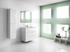 Тумба підвісна Roca Victoria-N Family 705x460x740 мм білий глянсовий з раковиною кераміка білий A855838806