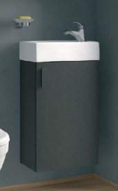 Тумба підвісна з раковиною для ванної Jika Petit 40х23 см сірий H4535111753011