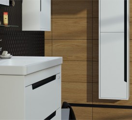 Тумба підвісна Sanwerk Greta Air 80х44 см з раковиною Канті білий MV0000627