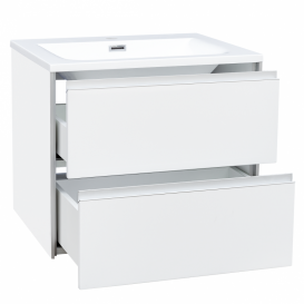 Тумба с раковиной Devit City 59.4х47.6 см МДФ/ДСП белый глянец 0020160W