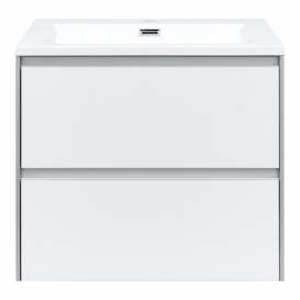 Тумба с раковиной Devit City 59.4х47.6 см МДФ/ДСП белый глянец 0020160W