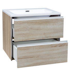 Тумба з раковиною Devit City 59.4х47.6 см МДФ/ДСП дуб 0020160SO