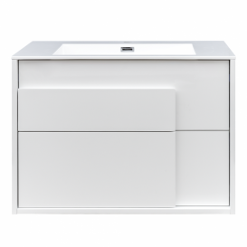 Тумба с раковиной Devit City 79.4х47.6 см МДФ/ДСП белый глянец 0021160W