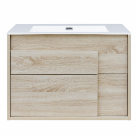 Тумба с раковиной Devit City 79.4х47.6 см МДФ/ДСП дуб 0021160SO