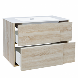 Тумба с раковиной Devit City 79.4х47.6 см МДФ/ДСП дуб 0021160SO
