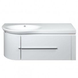 Тумба з раковиною Devit Fly 120х48. 5см МДФ білий глянець 0022120