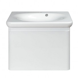 Тумба з раковиною Devit Fly 64х50 см МДФ білий глянець 0020120W