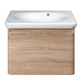 Тумба с раковиной Devit Fly 64х50см МДФ светлый дуб 0020120WO