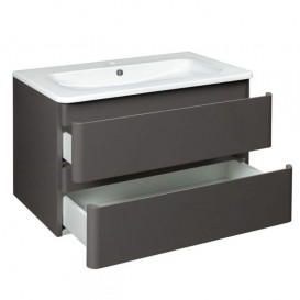 Тумба с раковиной Devit Fly 80х48см МДФ серый 0021120G