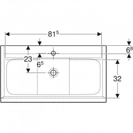 Тумба с раковиной Geberit iCon Set 90x63x48 см ДСП лава матовый 502.337.JK.1